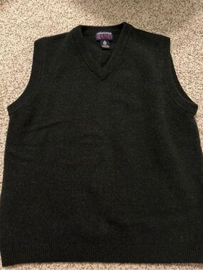 Christopher RAND 100% pure wool V-Neck Sweater Vest
